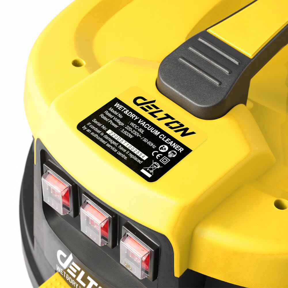 เครื่องดูดฝุ่น DELTON รุ่น WDC-80L 80 ลิตร 3,600 วัตต์_4